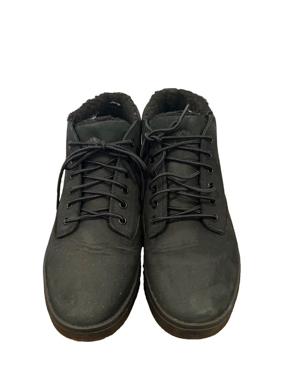 Timberland Men's Black Lace-Up Nubuck Ankle Boots